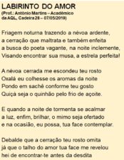 LABIRINTO DO AMOR - POESIA